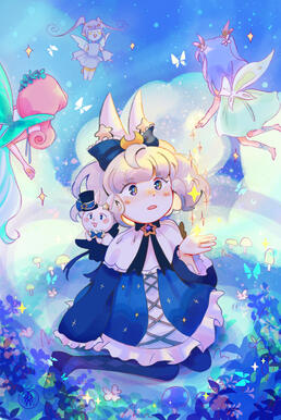 Full body + pet + complex BG