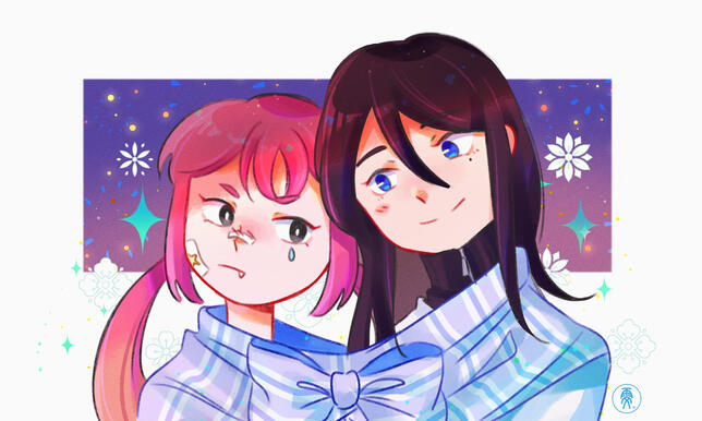 Basic bust-up + additional character